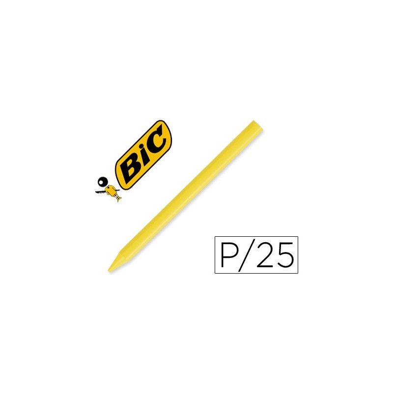 Lapices plastidecor unicolor amarillo-04 caja con 25 lapices