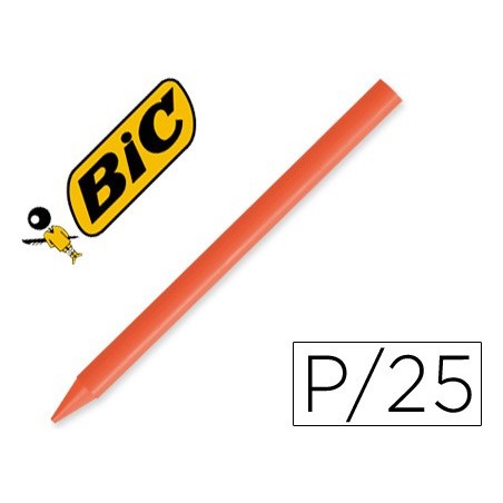 Lapices plastidecor unicolor naranja-12 caja con 25 lapices