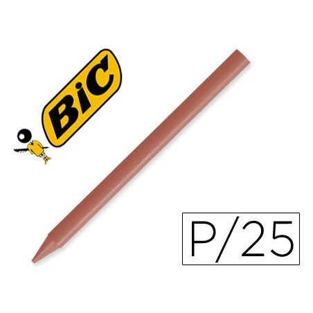 Lapices plastidecor unicolor marron-07 caja con 25 lapices