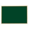 Pizarra verde q-connect marco de madera 120x90 cm sin repisa