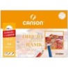 Papel dibujo basik 240x320 din a4  130 gr con recuadro minipack de 10 hojas