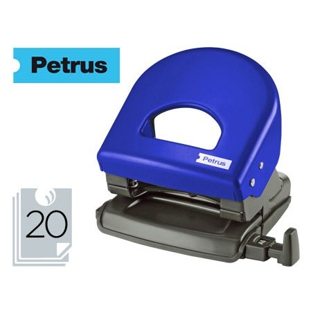 Taladrador petrus 62 color azul capacidad 20 hojas