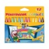 Lapices cera plastidecor peques caja de 12 colores surtidos