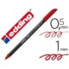 Rotulador edding punta fibra 1200 rojo ingles n.28 punta redonda 0.5 mm
