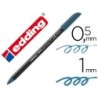 Rotulador edding punta fibra 1200 azul acero n.17 punta redonda 0.5 mm