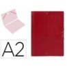 Carpeta planos liderpapel a2 carton gofrado n 12 rojo