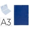 Carpeta planos liderpapel a3 carton gofrado n 12 azul