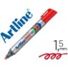 Rotulador artline marcador permanente 107 rojo punta redonda