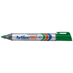 Rotulador artline marcador permanente 107 verde punta redonda