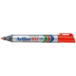 Rotulador artline marcador permanente 107 rojo punta redonda