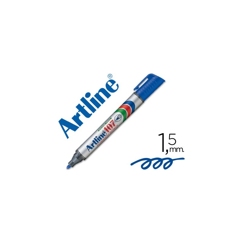Rotulador artline marcador permanente 107 azul punta redonda Rotulador artline marcador permanente 107 azul punta redonda