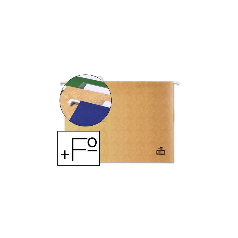 Carpeta colgante liderpapel folio prolongado kraft