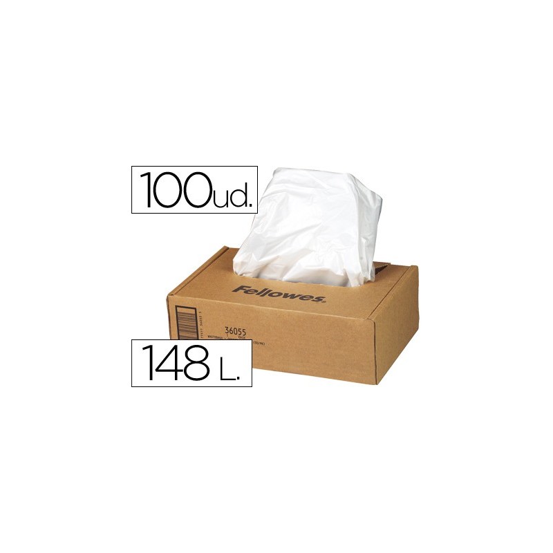Bolsa de residuos fellowes para destructora de documentoscaja con 50 und. para ps220 220c/320/320cc