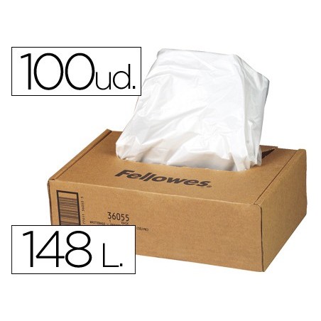 Bolsa de residuos fellowes para destructora de documentoscaja con 50 und. para ps220 220c/320/320cc