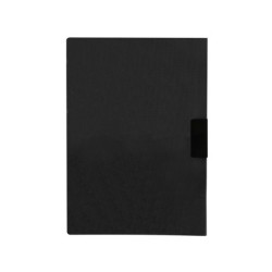 Carpeta liderpapel dossier pinza lateral 45325 polipropileno din a4 negro 60 hojas pinza deslizante