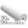 Papel reprografia para plotter 914mmx50mt 90gr impresion ink-jet