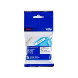 Cinta brother mk-231 blanco-negro 12mm longitud 8 mt