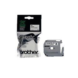 Cinta brother mk-221 blanco-negro 9mm longitud 8 mt