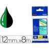 Cinta brother tze-731 verde-negro 12mm longitud 8 mt