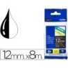 Cinta brother tze335 negro-blanco 12mm longitud 8mts