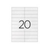 Etiqueta adhesiva q-connect kf26093 tamaño 105x29 mm fotocopiadora laser ink-jet caja 100 h din a4 esp.hacienda