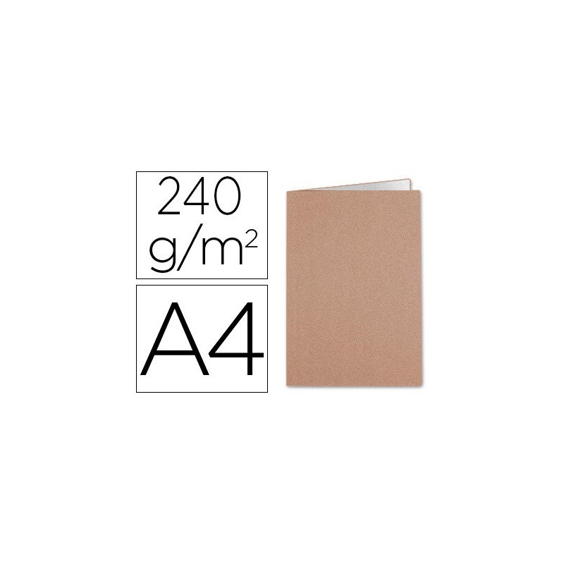 Subcarpeta liderpapel din a4 kraft interior blanco 240g/m2