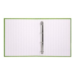 Carpeta de 4 anillas 25mm mixtas liderpapel folio cartonforrado paper coat verde frosty