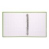 Carpeta de 4 anillas 25mm mixtas liderpapel folio cartonforrado paper coat verde frosty