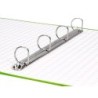 Carpeta de 4 anillas 25mm mixtas liderpapel folio cartonforrado paper coat verde frosty