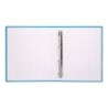 Carpeta de 4 anillas 25mm mixtas liderpapel folio carton forrado paper coat celeste