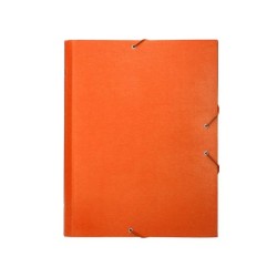 Carpeta clasificadora liderpapel 12 departamentos folio prolongado carton forrado naranja