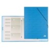 Carpeta clasificadora liderpapel 12 departamentos folio prolongado carton forrado celeste