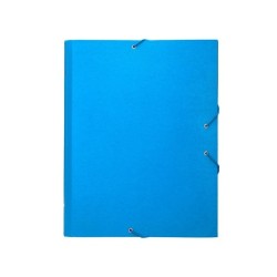 Carpeta clasificadora liderpapel 12 departamentos folio prolongado carton forrado celeste