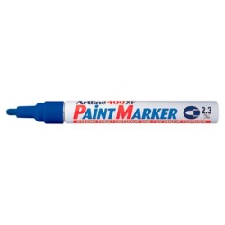 Rotulador artline marcador permanente ek-400 xf azul -punta redonda 2.3 mm -metal caucho y plastico