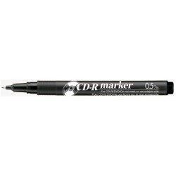 Rotulador artline para cd punta de fibra permanente ek-883 negro -punta redonda 0.5 mm