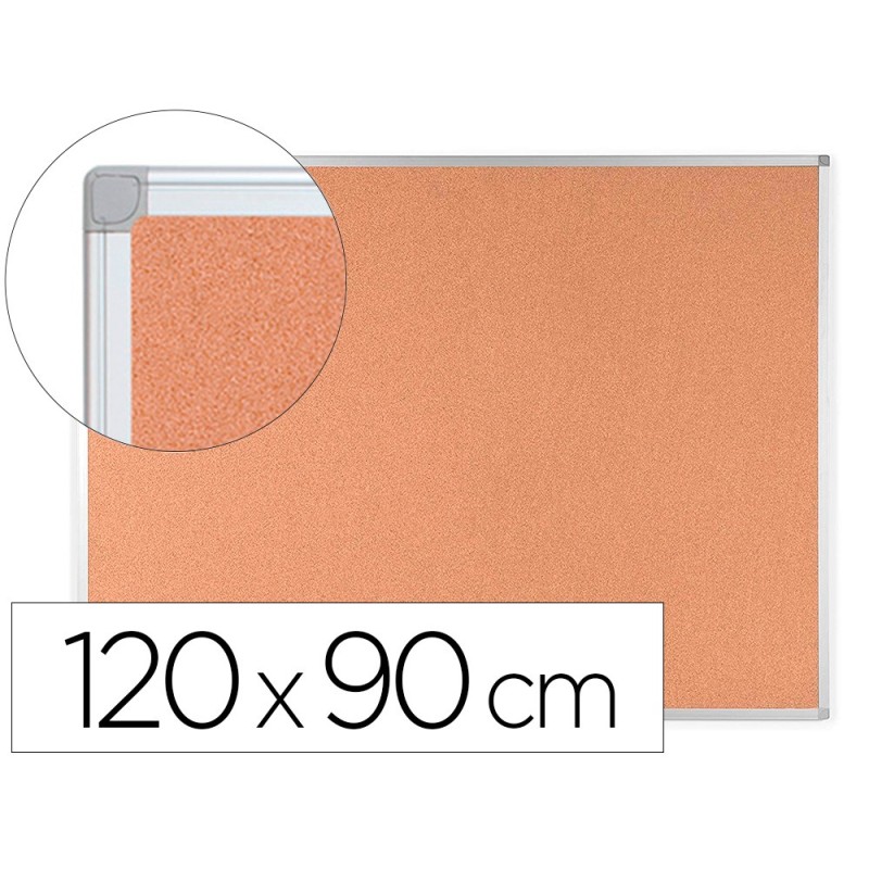 Pizarra corcho q-connect 120x90 cm marco aluminio Pizarra corcho q-connect 120x90 cm marco aluminio