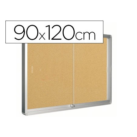 Vitrina de anuncios q-connect marco de aluminio 900 x 1200 mm
