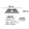 Repuesto cuter q-connect ancho para modelos kf10633/kf14624 cuchilla 18 mm blister 5 unidades