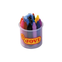 Lapices cera jovicolor bote de 16 unidades colores surtidos