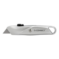 Cuter q-connect metalico ancho retractil con mecanismo de bloqueo cuchilla 18 mm xd-53 blister 1 unidad