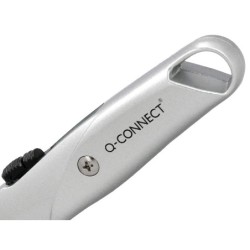 Cuter q-connect metalico ancho retractil con mecanismo de bloqueo cuchilla 18 mm xd-53 blister 1 unidad