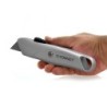 Cuter q-connect metalico ancho retractil con mecanismo de bloqueo cuchilla 18 mm xd-53 blister 1 unidad