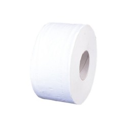 Papel higienico jumbo 2 capas celulosa pura rollo de 91 mt para dispensador 925