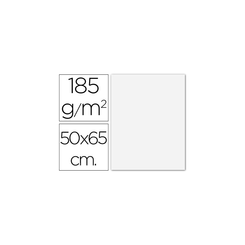 Cartulina guarro blanca 50x65 cm 185 gr Cartulina guarro blanca 50x65 cm 185 gr