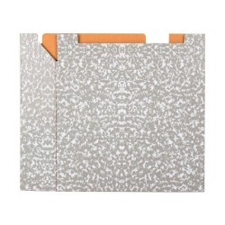 Caja archivador liderpapel classic red a4 gris