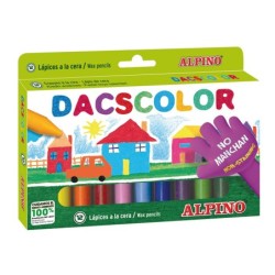 Lapices cera dacscolor caja de 12 colores
