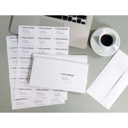 Etiqueta adhesiva q-connect kf01583 tamaño 66x46,6 mm fotocopiadora laser ink-jet caja con 100 hojas din a4