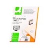 Etiqueta adhesiva q-connect kf10658 tamaño 105x57 mm fotocopiadora laser ink-jet caja con 100 hojas din a4