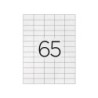 Etiqueta adhesiva q-connect kf01581 tamaño 38,1x21,2mm fotocopiadora laser ink-jet caja con 100 hojas din a4