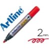 Rotulador artline marcador permanente 170 rojo punta redonda 2 mm antisecado